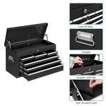 TUFFIOM 8-Drawer Rolling Tool Chest w/Lock, Tool Storage Cabinet w/Wheels, Detachable Top, Drawers & Drawer Liners, Tool Organizer Box for Garage, Warehouse & Repair Shop