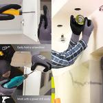 LOCCEF Work Gloves MicroFoam Nitrile Coated-6 Pairs,Seamless Knit Nylon Gloves,Gray Work gloves (10/XL, Gary-6 Pairs)