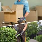 LOCCEF Work Gloves MicroFoam Nitrile Coated-6 Pairs,Seamless Knit Nylon Gloves,Gray Work gloves (10/XL, Gary-6 Pairs)