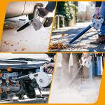 Leaf Blower Cordless with Battery and Charger - 20V Electric Cordless Blower with 3 Speed|100CFM|170MPH, 2.0Ah Lightweight Battery Powered Small Leaf Blower for Lawn Care, Patio, Dust, Blowing Leaves