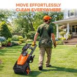 Giraffe Tools Electric Pressure Washer, 2400 PSI 2.3 GPM with 4 Quick-Connect Nozzles, 20FT Hose & Foam Cannon, Powerful Washer for Cars/Road/Driveways/Fences