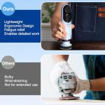 LET'S RESIN 4-in-1 Electric Resin Sanders and Polisher, 2000mAh*2 Large Battery Capacity, Powerful 3-Speed, LCD Display, Compact and Lightweight for Resin Grinding, Glass, Metal, Jade,etc