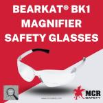 MCR Safety Glasses BearKat ‎‎BKH20 Clear Polycarbonate lenses, UV light protective eyewear with Scratch Resistant Duramass Technology, Bifocal Safety Glasses 2.0 Diopter