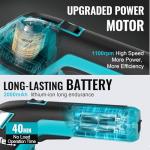 DURATECH Cordless Hedge Trimmer, 7.2V 2-in-1 Handheld Rechargeable Grass Trimmer & Hedge Shears with USB Type-C Cable, Built-in Li-ion Battery, Electric Shrub & Grass Shears for Garden, Yard and Lawn