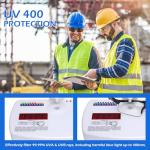 OXG 12 Pack Anti Fog Clear Safety Glasses for Men, ANSI Z87.1 Safety Goggles Impact Scratch Resistant Eye Protection for Shooting, Work, Construction