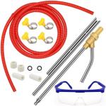 Pressure Washer Sandblasting Kit, 5000 PSI Wet Sandblaster Attachment, Power Washer Sandblasting with Replacement Ceramics Nozzle, 1/4 Inch Quick Disconnect Sandblasting Kit