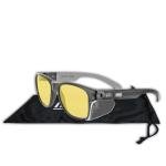 MAGID Y50 Safety Glasses, ANSI Z87.1, Anti-Fog UV Protection, Amber Lens, Side Shields, Black Frame, 1 Pair, Y50BKAFA
