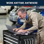 OAKANDO 7-Drawer Metal Rolling Tool Chest with Wheels,Tool Storage Cabinet with Locking System，Toolbox with Wheels for Garage,Workshop, Repair Shop(Black, 7-Drawer)