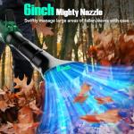 KIMO Cordless Leaf Blower with Battery and Charger, 750CFM 220MPH, 4 Speeds w/Turbo Mode, Brushless Motor, 3 Extended Tube, 2x4.0Ah Battery Powered Leaf Blowers for Lawn Care Patio Cleaning Wet Leaves