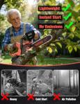 14 Inch Brushless Electric Chainsaw Cordless for Milwaukee M18 18V Battery, Power Chain Saws with Auto Oiler, Low Kickback, Chain Saw Battery Powered for Tree Trimming, Storm Clean-Up,Firewood Cutting