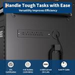 Garvee 60 in Rolling Tool Chest with 10 Drawers & Pegboard, Mobile Garage Tool Cabinet with Locks & Charging Station, Heavy Duty Workbench for Workshop, Black