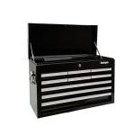 Workington Professional Industrial Portable Metal Tool Chest with 9 Drawers, 26" 9-Drawer Tool Chest Cabinet with Ball Bearing Drawer Slides, Steel Tool Storage Box Organizer 4016 Black