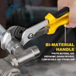 TOPLINE 4-piece Groove Joint Pliers Set with Bi-Material Handles, Tongue and Groove Pliers Set Included 12-in, 10-in, 8-in and 6-in, Perfect for Plumbing Repair and Basic Home Maintenance