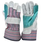G & F Products G & F 5215L-5 Premium Suede Double Palm & Index Finger Work Gloves with 2 & 1/2 Rubberized Safety Cuff, 5 Pair Pack, Large, Grey