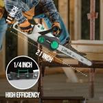 Litheli Cordless Battery Chain Saw 12", 40V 2.0Ah Battery Powered Chainsaw, Electric Chainsaws for Trees, Pruning, Branch Cutting, Yard, Garden Battery and Charger Included