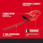 CRAFTSMAN Hedge Trimmer, 17-inch, Corded (CMEHT150)