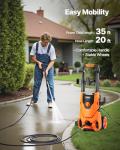VEVOR Electric Pressure Washer, Max 4200 PSI 2.8 GPM, High-Power Cleaner with Foam Cannon & 4 Nozzles for Driveways, Cars, Fences, Patios, Home Cleaning