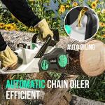 Litheli Cordless Battery Chain Saw 12", 40V 2.0Ah Battery Powered Chainsaw, Electric Chainsaws for Trees, Pruning, Branch Cutting, Yard, Garden Battery and Charger Included