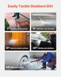 VEVOR Electric Pressure Washer, Max 4200 PSI 2.8 GPM, High-Power Cleaner with Foam Cannon & 4 Nozzles for Driveways, Cars, Fences, Patios, Home Cleaning