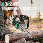 Litheli Cordless Battery Chain Saw 12", 40V 2.0Ah Battery Powered Chainsaw, Electric Chainsaws for Trees, Pruning, Branch Cutting, Yard, Garden Battery and Charger Included