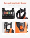 VEVOR Electric Pressure Washer, Max 4200 PSI 2.8 GPM, High-Power Cleaner with Foam Cannon & 4 Nozzles for Driveways, Cars, Fences, Patios, Home Cleaning