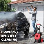 Paporia Electric Pressure Washer, 2.5 Max GPM Electric Power Washer with Foam Cannon, Powerwasher with 4 Nozzles, High Pressure Washer for Cars, Driveways, Patios, Decks