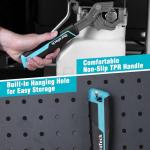 DURATECH 12-Inch Self-Adjusting Wrench, Multifunctional Self-Locking Pipe Wrench, Adjustable Size 3/4"-1-5/8"(19-41 mm), CR-V Steel, Non-Slip TPR Handle, for Home Repair, Mechanic and DIY Projects