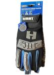 HART Performance Impact Gloves, Black and Blue, Medium, Work Gloves with Grip Protection