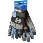 HART Performance Impact Gloves, Black and Blue, Medium, Work Gloves with Grip Protection
