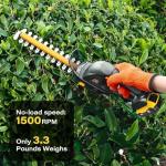 Hedge Trimmer Cordless for DEWALT 20V MAX Battery, 1500RPM Grass Trimmer Electric Hedge Trimmer, 2 in 1 Design for Yard, Garden, Lawn Care(Battery Not Included) (Black)