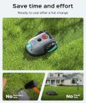 YARDCARE V100 Robot Lawn Mower with HD Vision Navigation, Smart Obstacle Detection, Collision Sensors, Adjustable Cutting Height, Low-Noise Operation—Perfect for Small Lawns up to 1,600 sq ft.