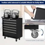 Rolling Tool Chest, 6 Drawers Tool Storage Cabinet with Wheels, Portable Tool Cabinet Organizer with Locking System & Drawer Liners,Universal Lockable Wheels, Tool Storage Cart for Garage, Workshop