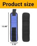 Wisechain Ultra-Strong Magnetic Wristband with 10 Powerful Magnets - Hands-Free Tool & Hardware Holder for Fitness, Fishing, DIY Projects