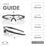 Oakley OO9146 Si Ballistic M Frame 3.0 914652 32MM Black/Clear Shield Sunglasses for Men+ Bundle Accessory Leash Kit, Microfiber Pouch