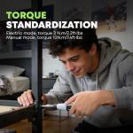 VCAN ACTIVE Electric Screwdriver Cordless Power Screwdrivers Set Tool Kit 10 Bits 3N.m Torque Settings LED Work Light Rechargeable for Furniture Bike Repair Tool