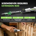 VCAN ACTIVE Electric Screwdriver Cordless Power Screwdrivers Set Tool Kit 10 Bits 3N.m Torque Settings LED Work Light Rechargeable for Furniture Bike Repair Tool