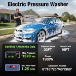 FAYLOV Pressure Washer, 2026 Upgraded Power Washer with No-Bend 360° Nozzle, Pressure Washer Foam Cannon & 4-Nozzle Set, Portable Pressure Washer for Cars & Undercarriage Cleaning Vehicles