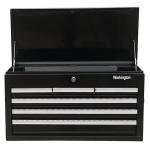 Workington Professional Industrial Portable Metal Tool Chest with 6 Drawers, 26" 6-Drawer Tool Chest Cabinet with Ball Bearing Drawer Slides, Steel Tool Storage Box Organizer 4015 Black