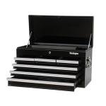 Workington Professional Industrial Portable Metal Tool Chest with 6 Drawers, 26" 6-Drawer Tool Chest Cabinet with Ball Bearing Drawer Slides, Steel Tool Storage Box Organizer 4015 Black