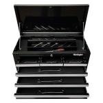 Workington Professional Industrial Portable Metal Tool Chest with 6 Drawers, 26" 6-Drawer Tool Chest Cabinet with Ball Bearing Drawer Slides, Steel Tool Storage Box Organizer 4015 Black