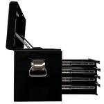 Workington Professional Industrial Portable Metal Tool Chest with 6 Drawers, 26" 6-Drawer Tool Chest Cabinet with Ball Bearing Drawer Slides, Steel Tool Storage Box Organizer 4015 Black