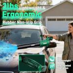 KIMO Leaf Blower Cordless with Battery and Charger, 800CFM/300MPH, Precision Adjustment Handle, 3Speeds w/ Visual Panel, Lightweight, 2 Extended Tube, 2* 2.0 Battery Powered Leaf Blowers for Lawn Care