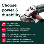Metabo WEP15-150 6" Angle Grinder, 13.5 Amp