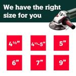 Metabo WEP15-150 6" Angle Grinder, 13.5 Amp