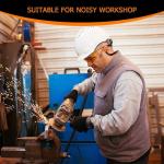 8 Pairs Ear Plugs Banded for Shooting Range Noise Cancelling Reusable Washable Ear Protection with Silicone Tips for Construction Lawn Mowing Welding Worker Shooter Hearing Protection