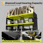 Heavy-Duty Power Tool Organizer with Power Strip