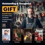 Heavy-Duty Power Tool Organizer with Power Strip