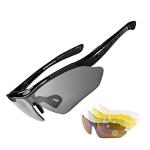 ROCKBROS Pickleball Glasses for Men/Women Safety Certified Polarized UV400 Protection Sports Glasses with Detachable Temples & Strap