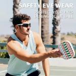 ROCKBROS Pickleball Glasses for Men/Women Safety Certified Polarized UV400 Protection Sports Glasses with Detachable Temples & Strap