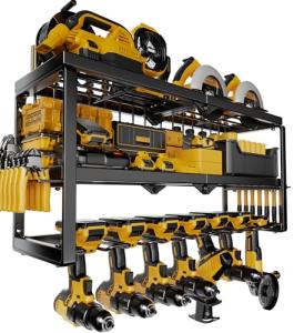 Amoowis Heavy-Duty Power Tool Organizer Rack